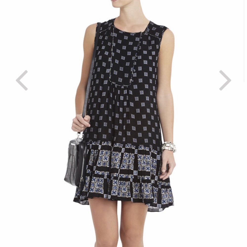 BCBG MaxAzria Yulissa Sleeveless Ruffle Dress